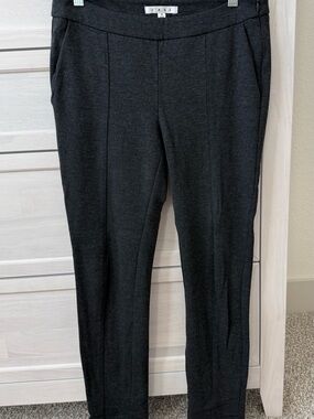CAbi Charcoal Heather Ponte Trousers Pants Size 4